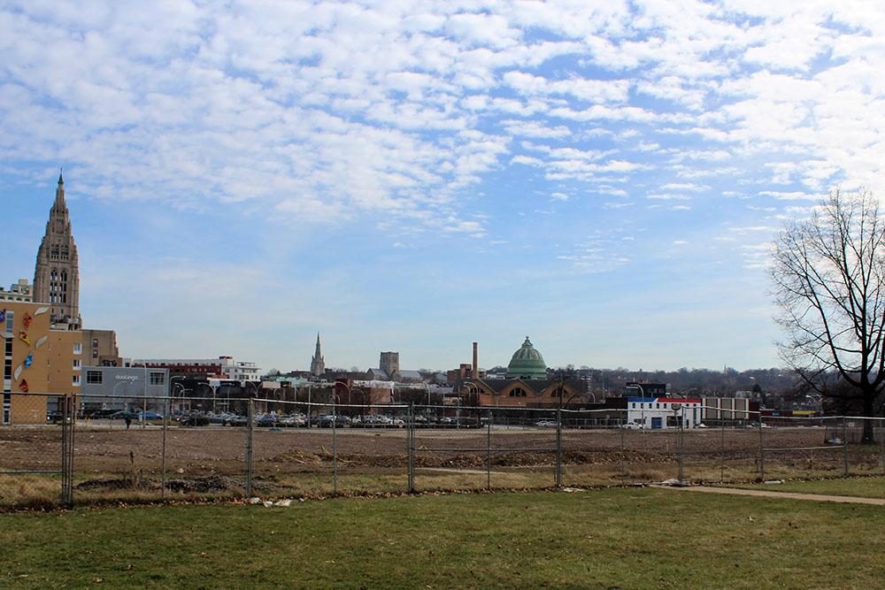 Former site of Penn Plaza low-income apartments. Photo by Meg Flores.