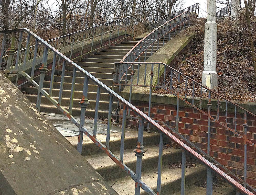 Stairs to the reservoir. Photo by: Jacob Beckman