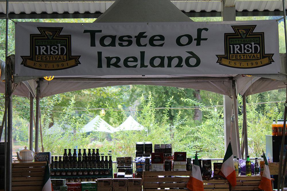 The Taste of Ireland tent and its Irish goodies! Photo by Jonathan Kobert