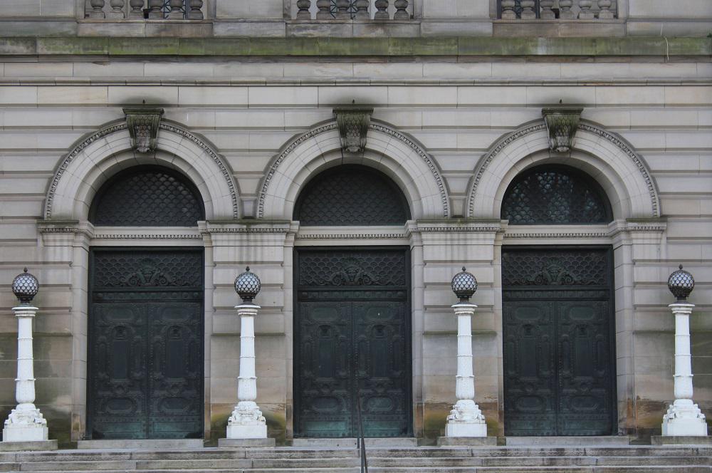 The doors of the Carnegie Music Hall, a stop on the tour.  Photo by Jon Rutkauskas
